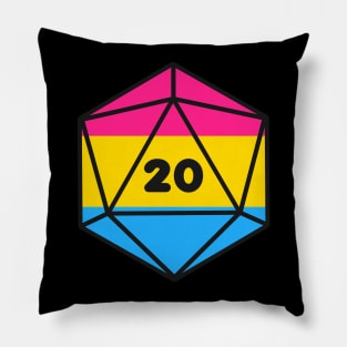 D20 - Pansexual Pride Dice Pillow