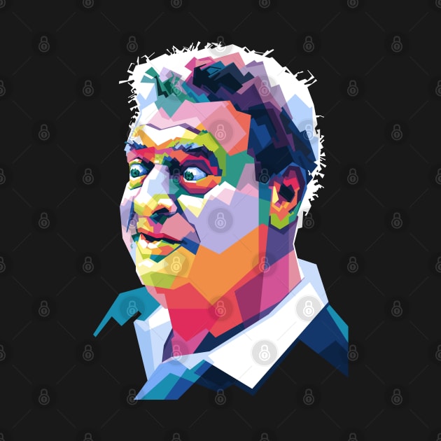 Rodney Dangerfield Pop Art WPAP by Alkahfsmart