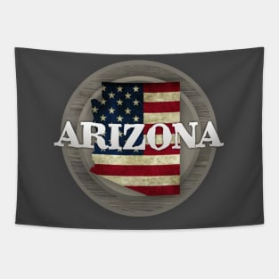 Arizona American Flag Tapestry