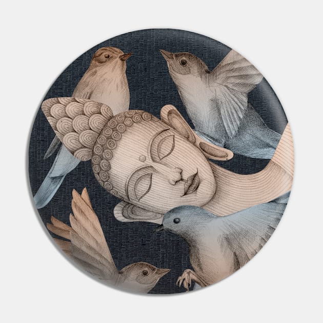 sleeping buddha with birds Pin by KindSpirits