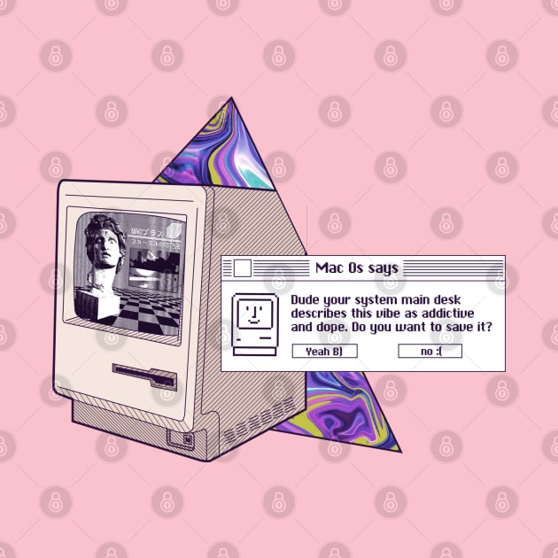 Vaporwave macintosh 128k by fm_artz