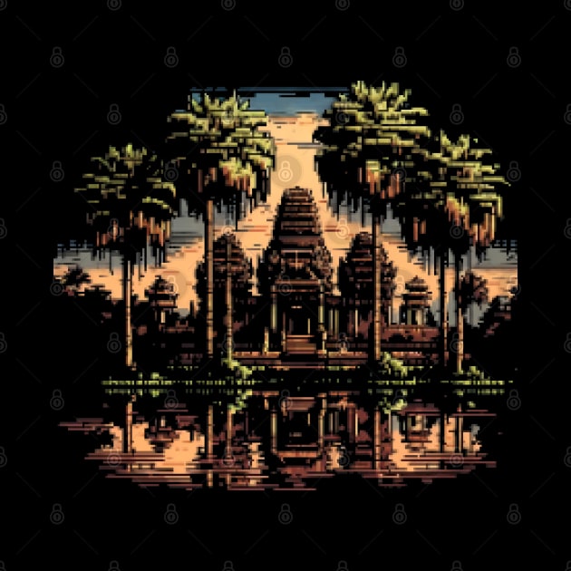 Angkor Wat Pixel Art by Pixel-Eye