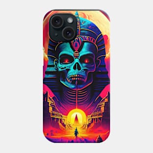 "Psychedelic Haunts: Unique and Colorful Halloween Horrors" Phone Case