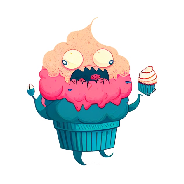 Cupcake Monster by Ink Fist Design