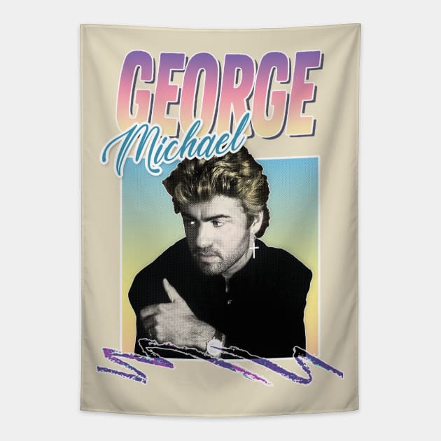 George Michael 80s Styled Aesthetic Design Tapestry by DankFutura