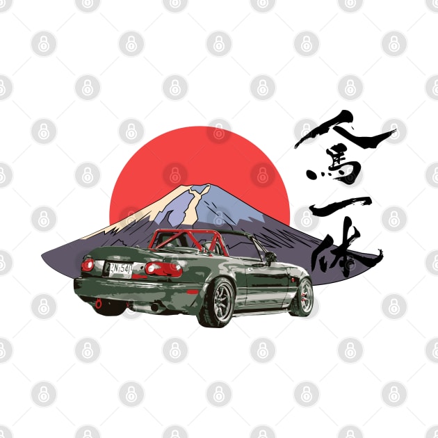 Mazda Miata/Mx5 - Jinba Ittai Mount Fuji edition by mudfleap