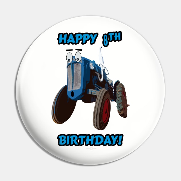 Happy 8th birthday tractor design Pin by seadogprints