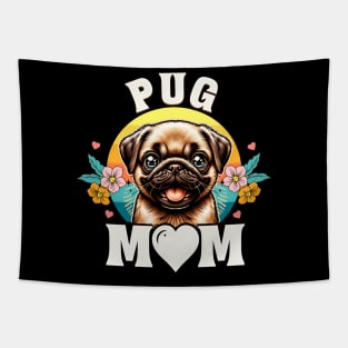 World'S Best Pug Mom Dog Tapestry