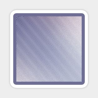 grey gradient wave pattern Magnet