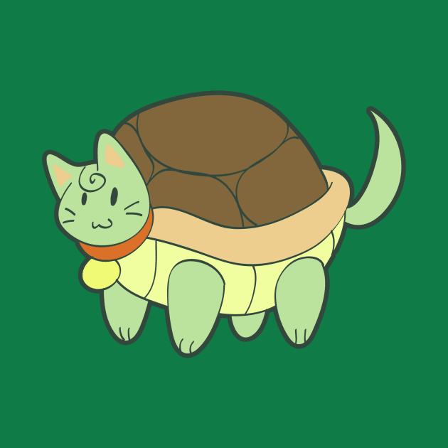 Green Cat Turtle by saradaboru