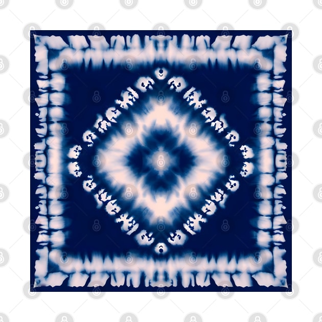 Blue and Pink Tie Dye Diamond Pattern by craftydesigns