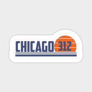 312 Chicago Illinois Area Code Magnet