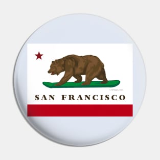 San Francisco CA Flag Pin