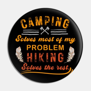 Funny Camping and Hiking Pin