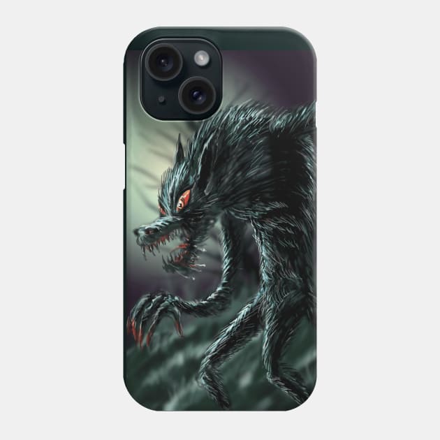 Moon Beast Phone Case by RickLucey