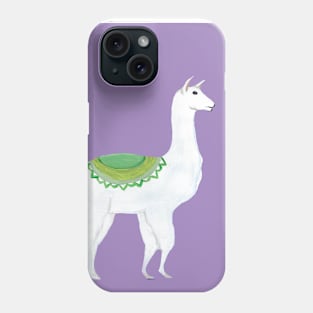 Purple Llama Acrylic Painting Phone Case