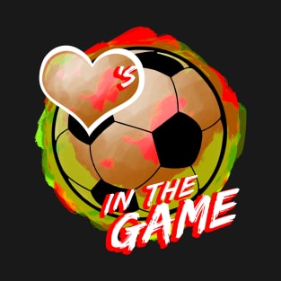 Soccer - Hearts In The Game - Dirty Orange T-Shirt