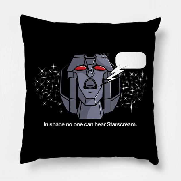 Space Scream Pillow by synaptyx