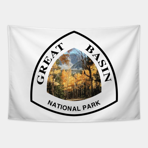 Great Basin National Park shield Tapestry by nylebuss