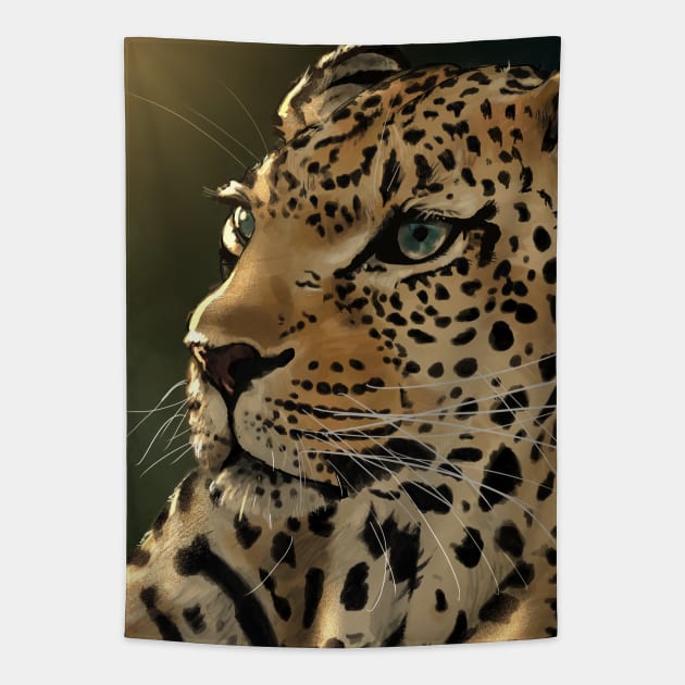 Leopard Tapestry by covostudio