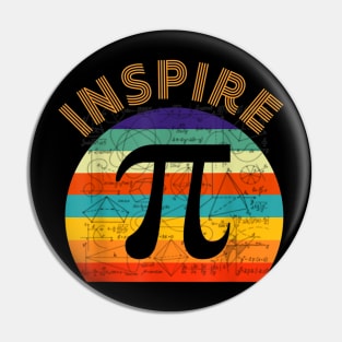 Inspire Pi 314 Math Teacher Pi National Day Funny Gift Pin