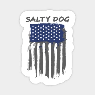 Salty Dog Painted American Flag Magnet