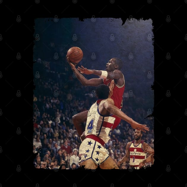 Michael Jordan vs Washington Bullets, 1985 by Wendyshopart