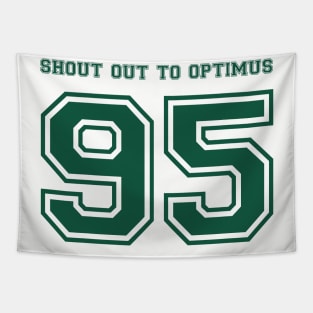 NY Jets Shout out to Optimus 95 Tapestry