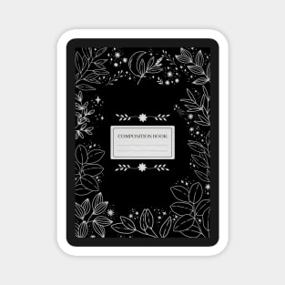 Aesthetic Floral Composition Book Magnet