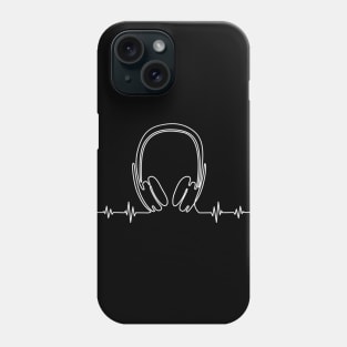 Gaming Heartbeat Headphones Video Gamer Design Online Gaming Phone Case