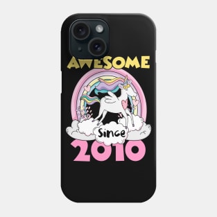 Cute Awesome Unicorn 2010 Funny Gift Pink Phone Case