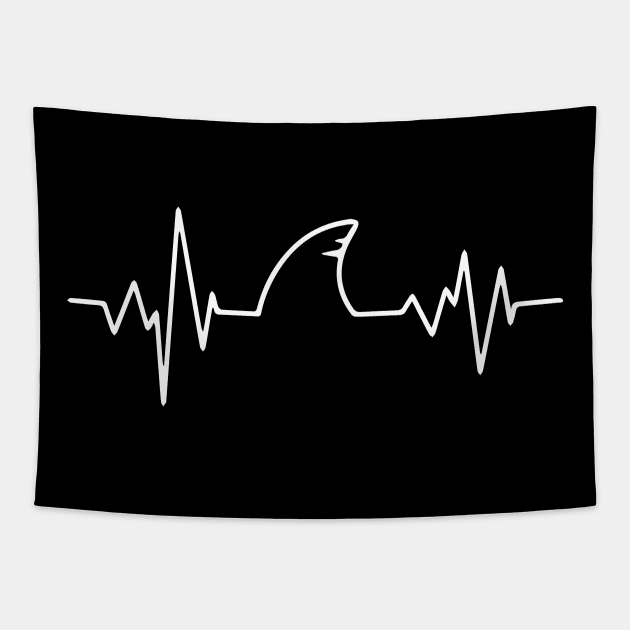 Shark Heartbeat Tapestry by amalya