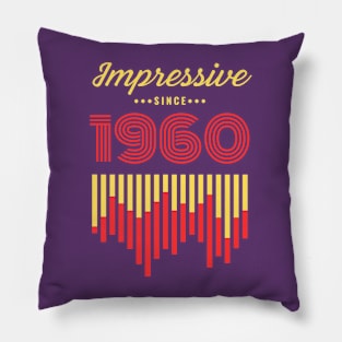 Impressive Since 1960 vintage retro Pillow