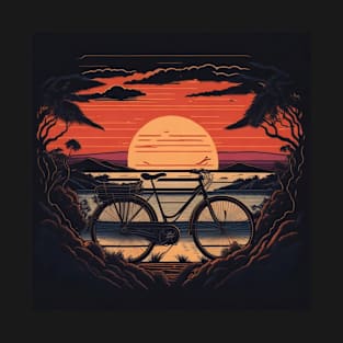 sunset bicycle T-Shirt