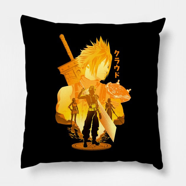 Mercenary Soldier Cloud Pillow by HyperTwenty