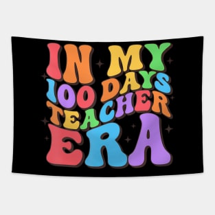 In My 100 Days Teacher Era 100th Day of School Teacher Squad Tapestry