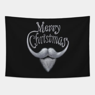 Merry Christmas Moustache Tapestry