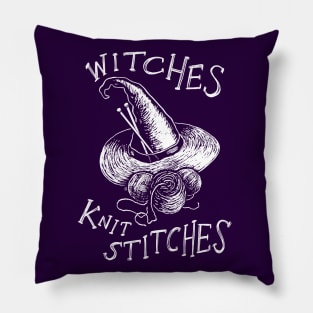 Witches Knit Stitches Pillow