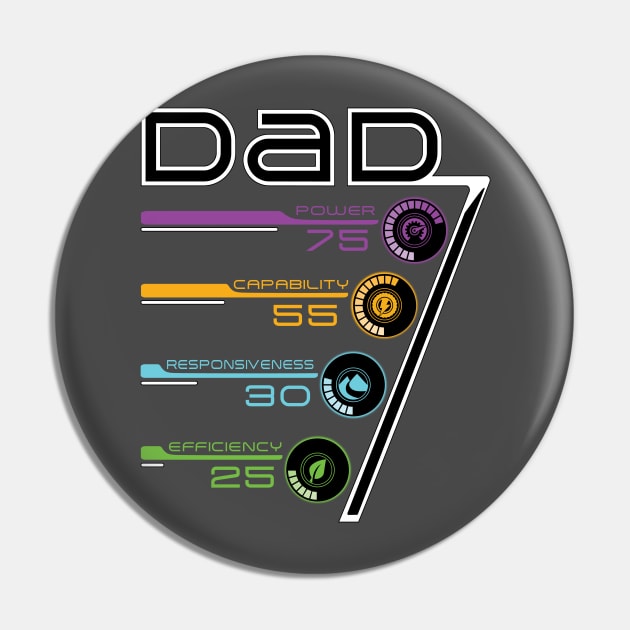 Test Track Dad Pin by WearInTheWorld