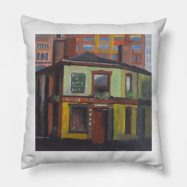 A Pub In Manchester, England Pillow by golan22may