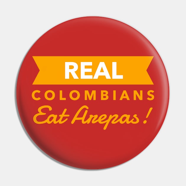 Real Colombians Pin by MessageOnApparel