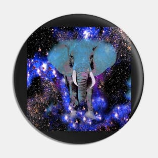 Elephant and Stars Fantasy Pin