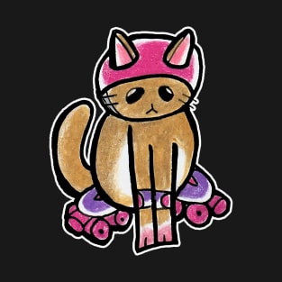 Brown Roller Cat T-Shirt