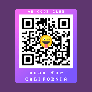 Scan for California, Qr Code Funny Memes -18 T-Shirt