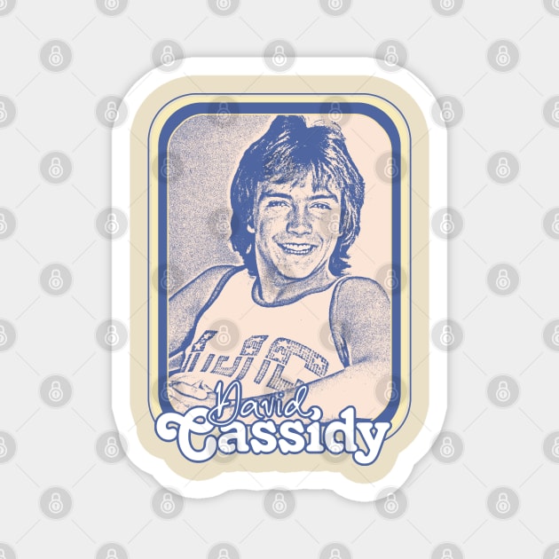 David Cassidy // Retro 70s Aesthetic Fan Design Magnet by DankFutura