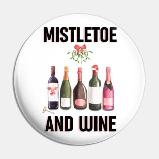 Mistletoe and wine - Alternative Christmas design Pin