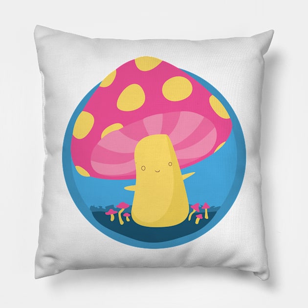 Pan Pride Mushroom Pillow by plotDriving-NPC