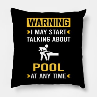 Warning Pool Pillow