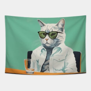 Cool Cat in Sunglasses 2 Tapestry