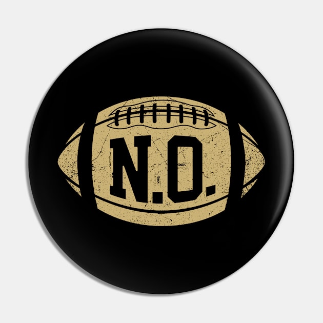 NO Retro Football - Black Pin by KFig21